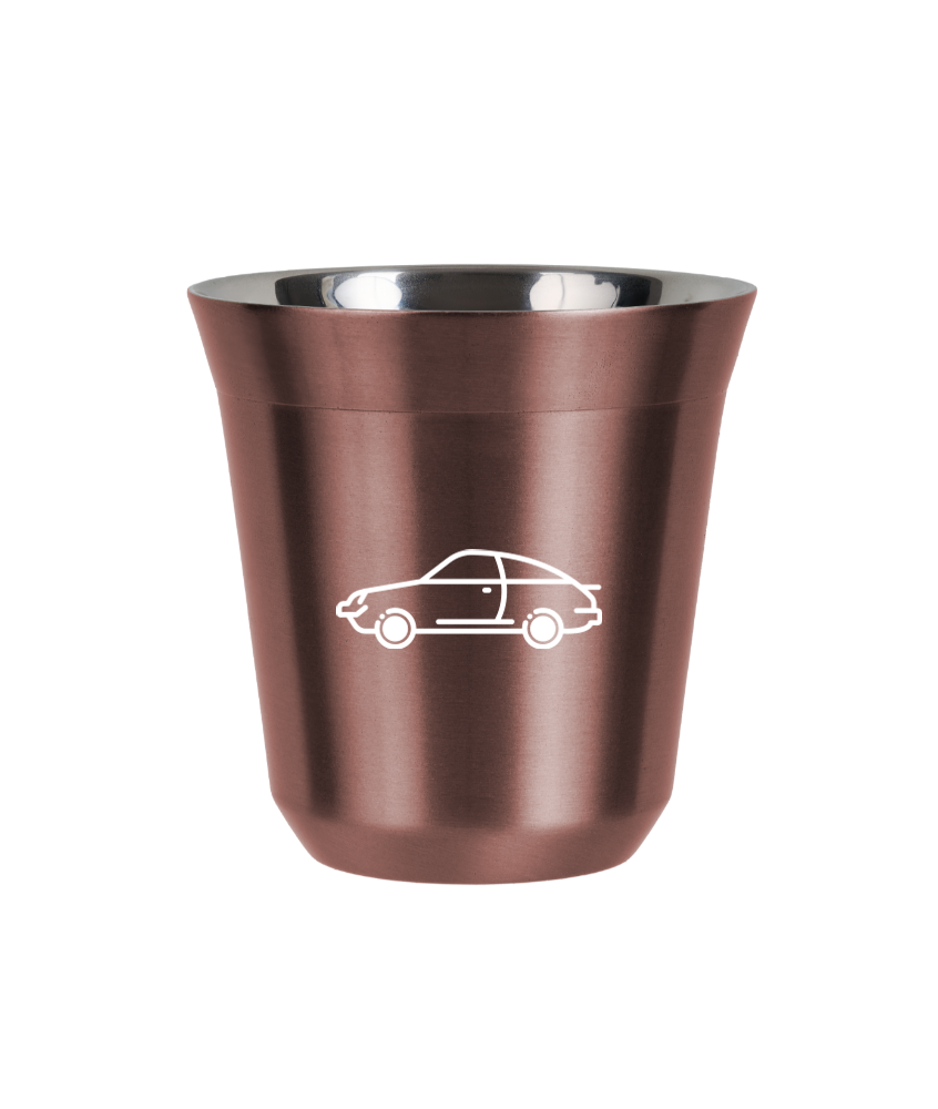 Tasse 150 ml OR ROSE "Voiture (blanc)"