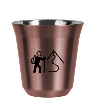 Tasse 150 ml OR ROSE "Escalade 2" Tasse 150 ml OR ROSE "Escalade 2"