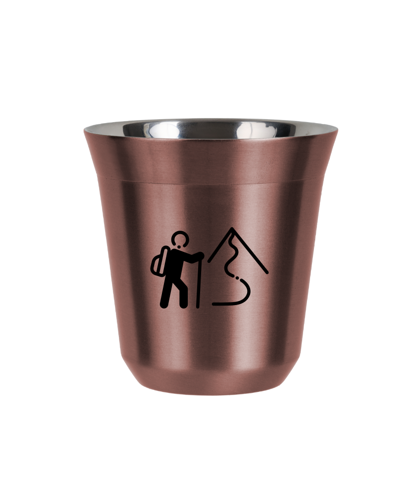 Tasse 150 ml OR ROSE "Escalade 2 (noir)"
