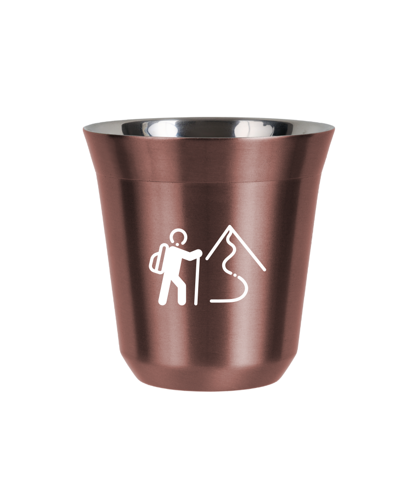 Tasse 150 ml OR ROSE "Escalade 2 (blanc)"