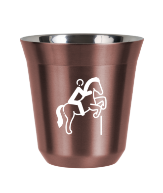 Tasse 150 ml OR ROSE "Équitation 1 (blanc)" Tasse 150 ml OR ROSE "Équitation 1 (blanc)"