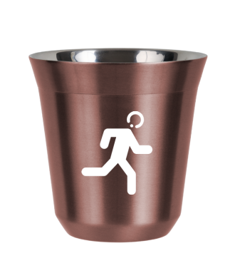 Tasse 150 ml OR ROSE "Coureur (blanc)" Tasse 150 ml OR ROSE "Coureur (blanc)"