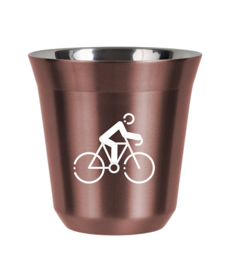 Tasse 150 ml OR ROSE "Cyclisme 3 (blanc)" Tasse 150 ml OR ROSE "Cyclisme 3 (blanc)"
