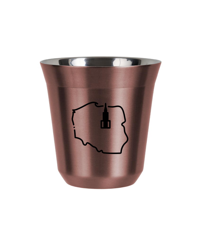 Tasse 150 ml OR ROSE "Pologne (noir)"