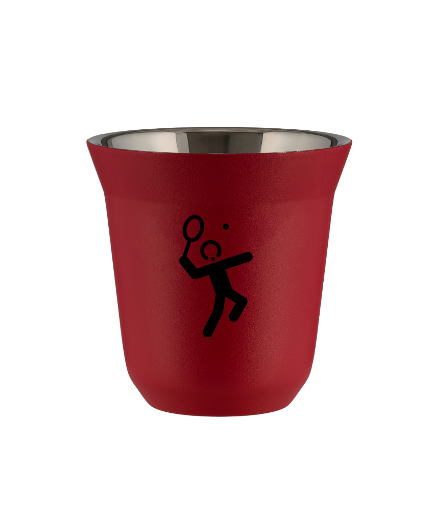 Tasse 150 ml ROUGE "Tennis 2"