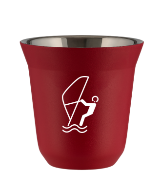 Tasse 150 ml ROUGE "Sports nautiques (blanc)" Tasse 150 ml ROUGE "Sports nautiques (blanc)"