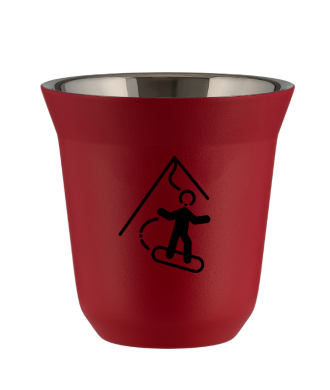 Tasse 150 ml ROUGE "Snowboard (noir)" Tasse 150 ml ROUGE "Snowboard (noir)"