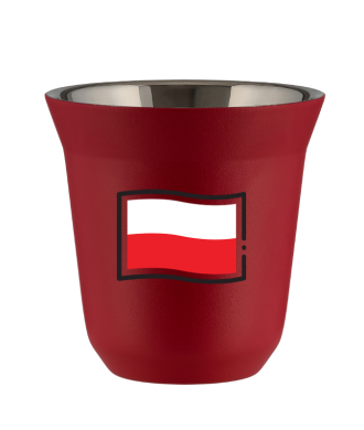 Tasse 150 ml ROUGE "Drapeau polonais" Tasse 150 ml ROUGE "Drapeau polonais"