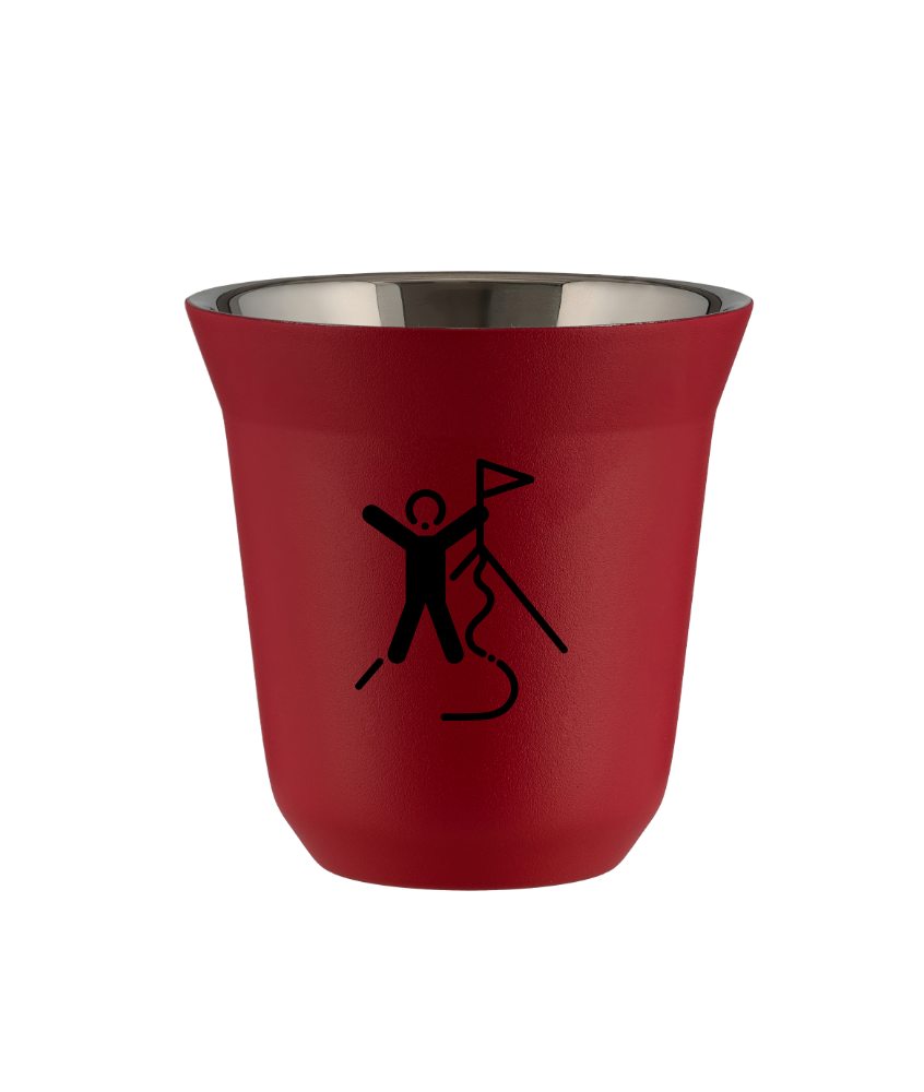 Tasse 150 ml ROUGE "Escalade 1 (noir)"