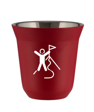 Tasse 150 ml ROUGE "Escalade 1 (blanc)" Tasse 150 ml ROUGE "Escalade 1 (blanc)"