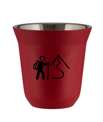 Tasse 150 ml ROUGE "Escalade 2 (noir)" Tasse 150 ml ROUGE "Escalade 2 (noir)"