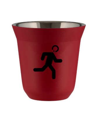 Tasse 150 ml ROUGE "Coureur" Tasse 150 ml ROUGE "Coureur"