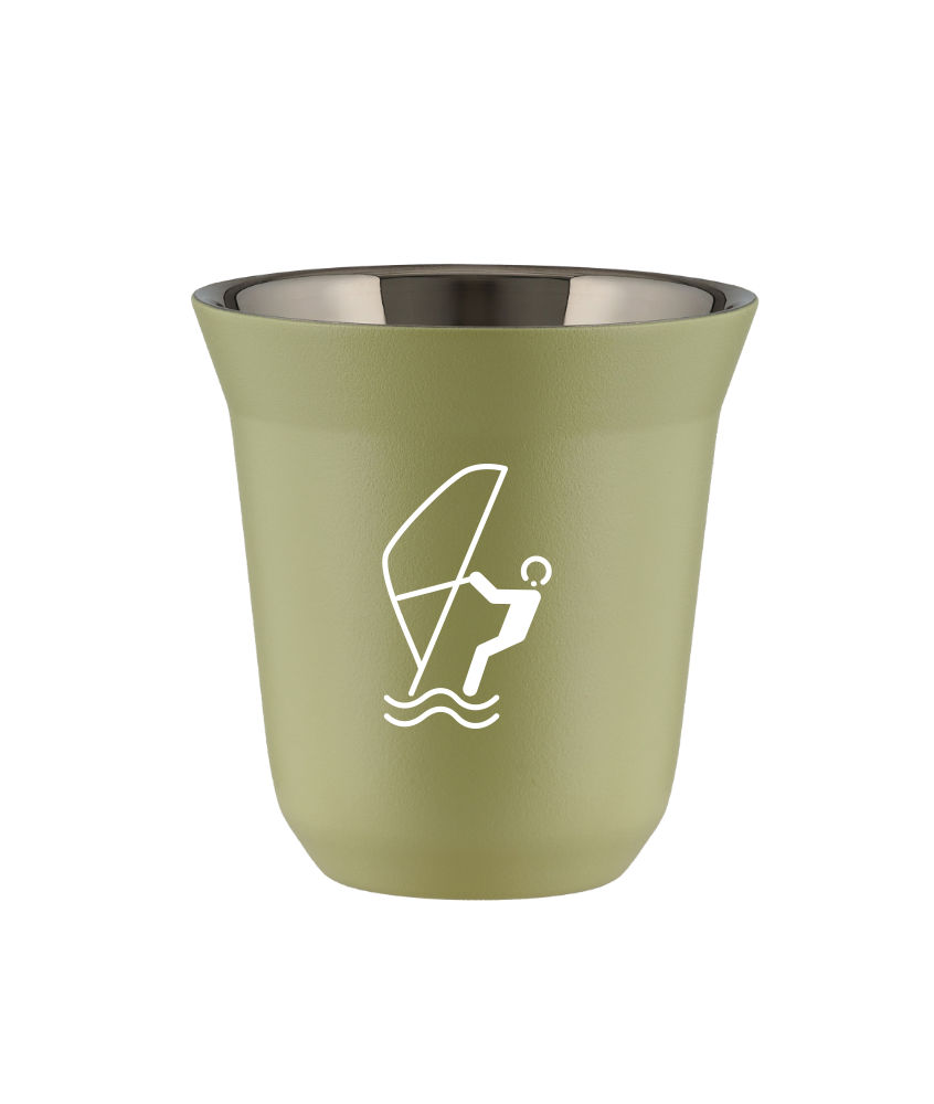 Tasse 150 ml PISTACHE "Sports nautiques (blanc)"