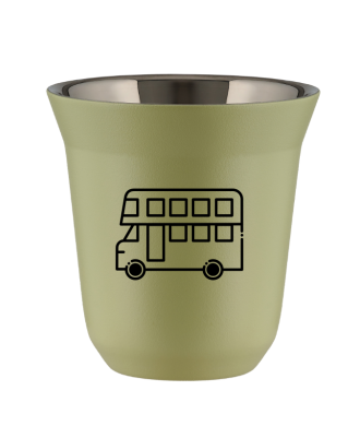 Tasse 150 ml PISTACHE "Bus (noir)" Tasse 150 ml PISTACHE "Bus (noir)"