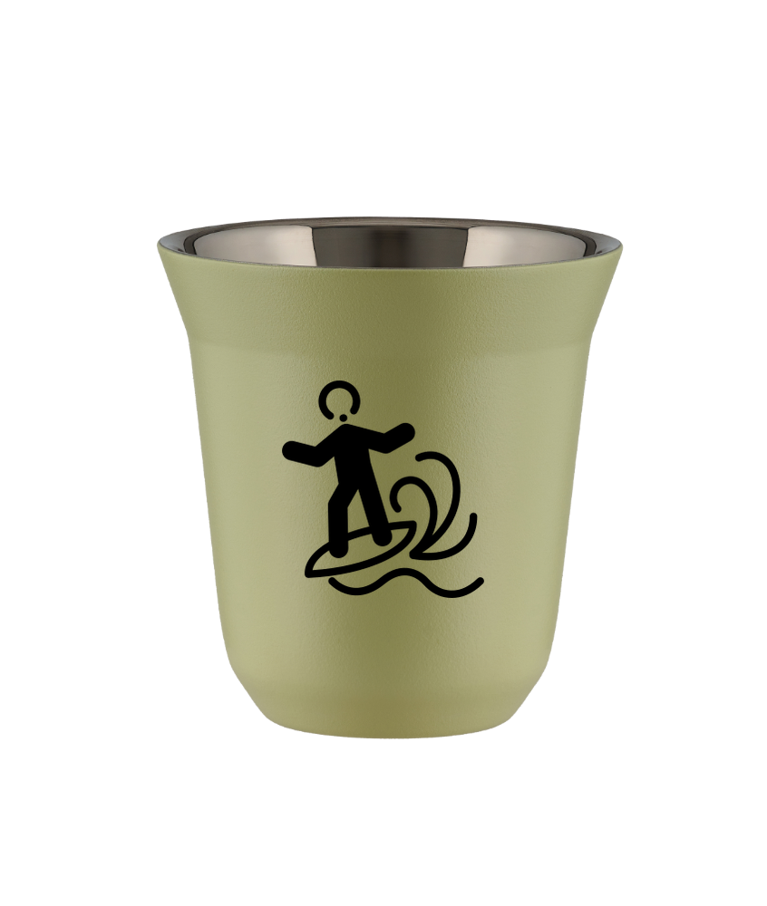 Tasse 150 ml PISTACHE "Planche à voile"
