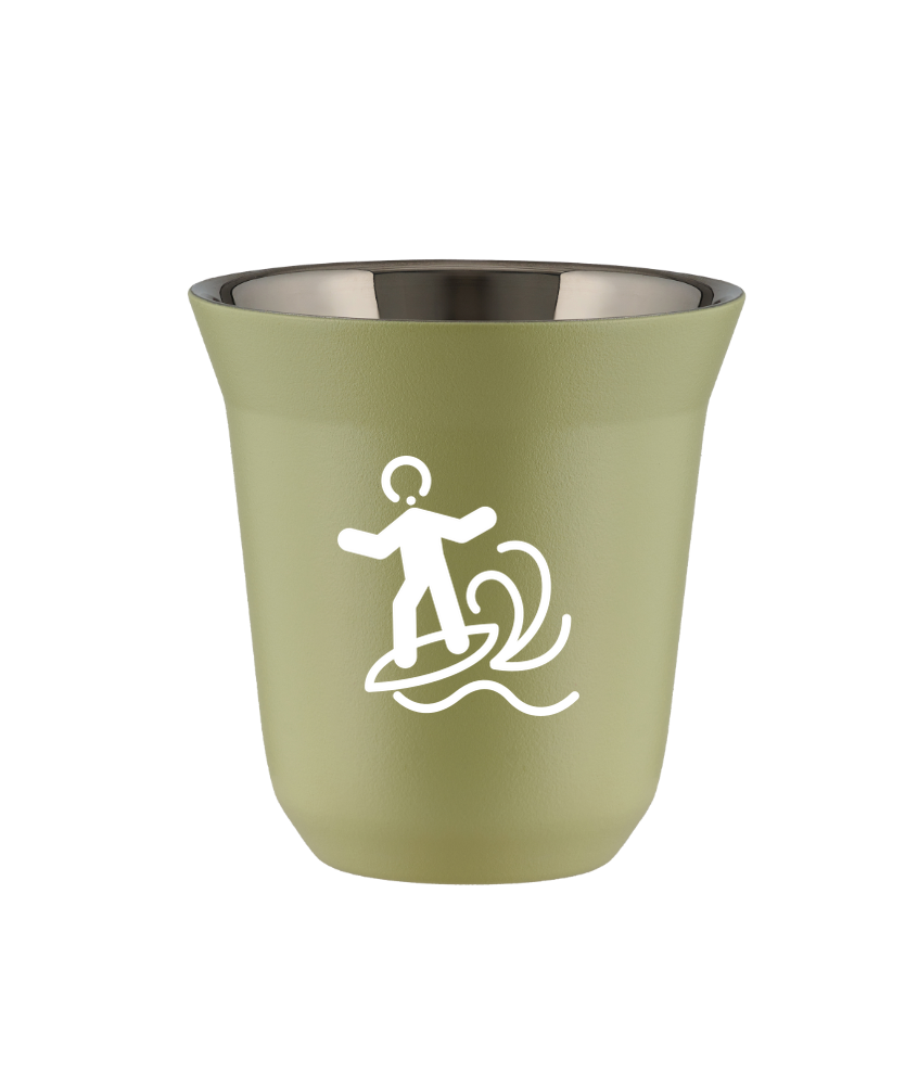 Tasse 150 ml PISTACHE "Planche à voile (blanc)"