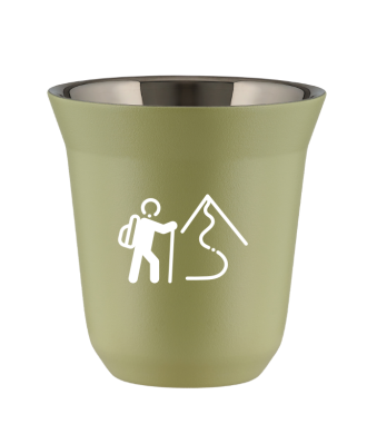Tasse 150 ml PISTACHE "Escalade 2 (blanc)" Tasse 150 ml PISTACHE "Escalade 2 (blanc)"