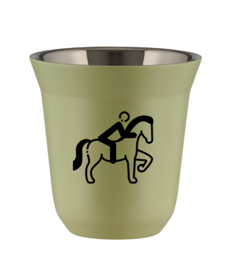 Tasse 150 ml PISTACHE "Équitation 2" Tasse 150 ml PISTACHE "Équitation 2"