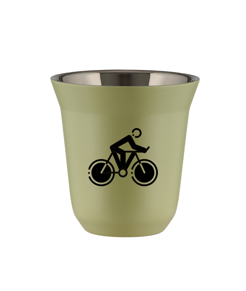 Tasse 150 ml PISTACHE "Cyclisme 2 (noir)" Tasse 150 ml PISTACHE "Cyclisme 2 (noir)"
