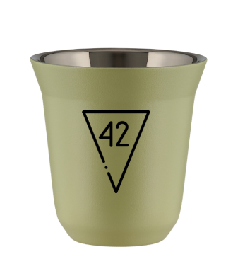 Tasse 150 ml PISTACHE "42 (noir)" Tasse 150 ml PISTACHE "42 (noir)"